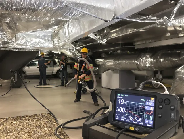 Professional negative pressure duct cleaning by Scituate Air Duct Cleaning in Scituate